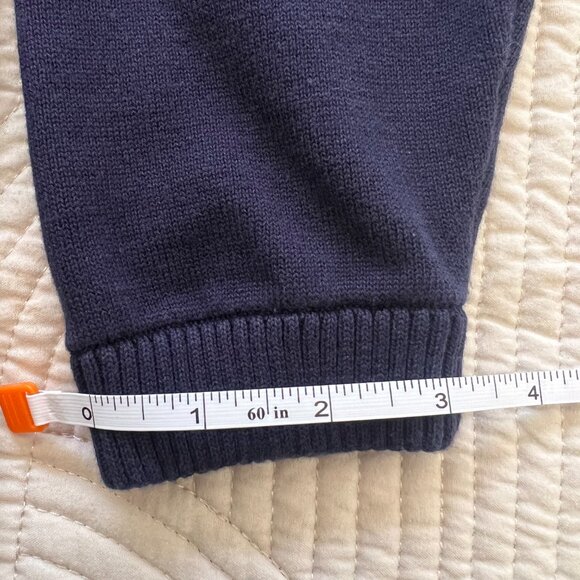 Mens Woolrich 100 % Cotton Navy Sweater - Picture 8 of 9